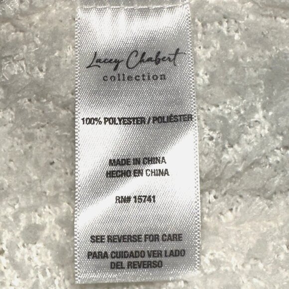 Lacey Chabert "Find the Joy" Ivory Marshmallow Chenille Open Front Cardigan XL - Picture 7 of 8